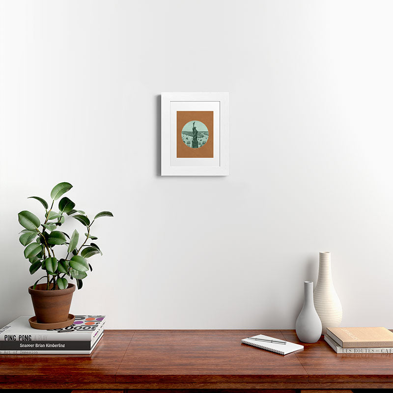 DENY Designs yonkers liberty Framed Art Print