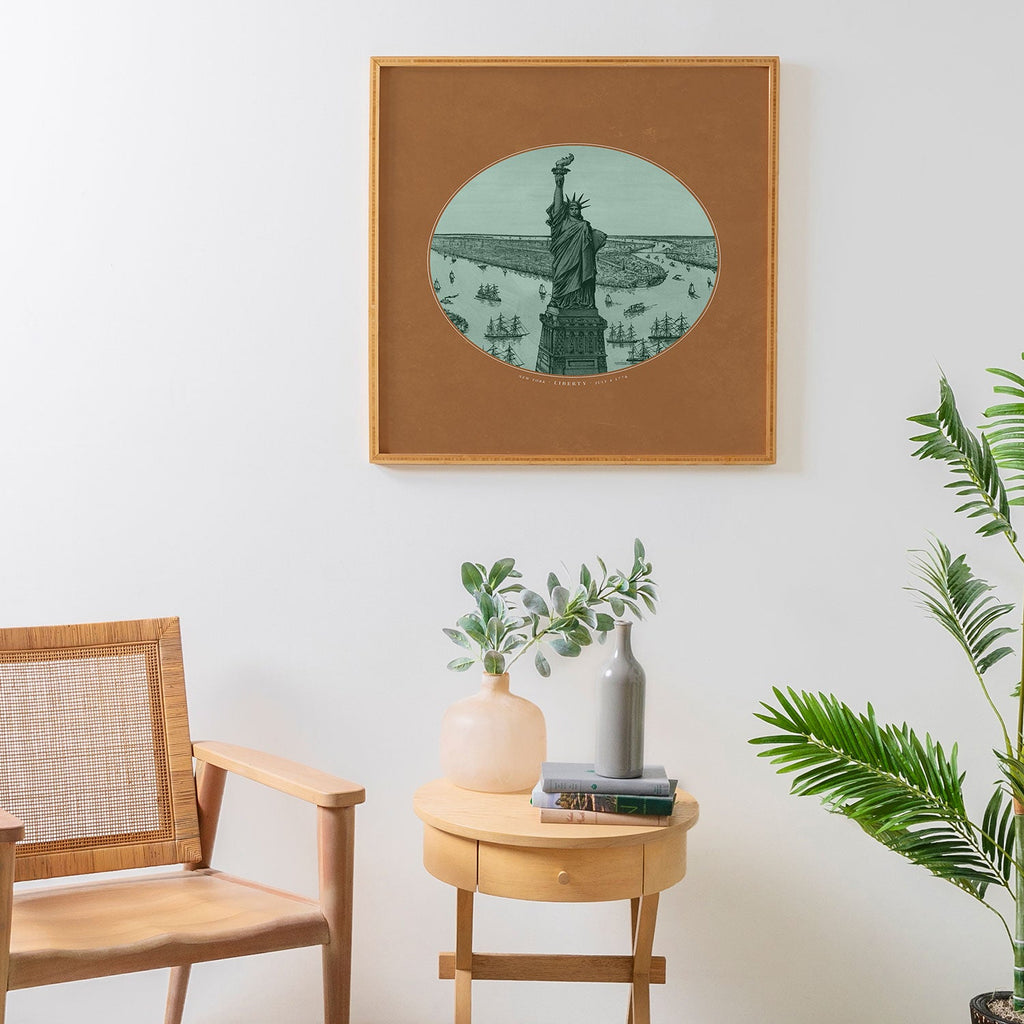 DENY Designs yonkers liberty Framed Wall Art