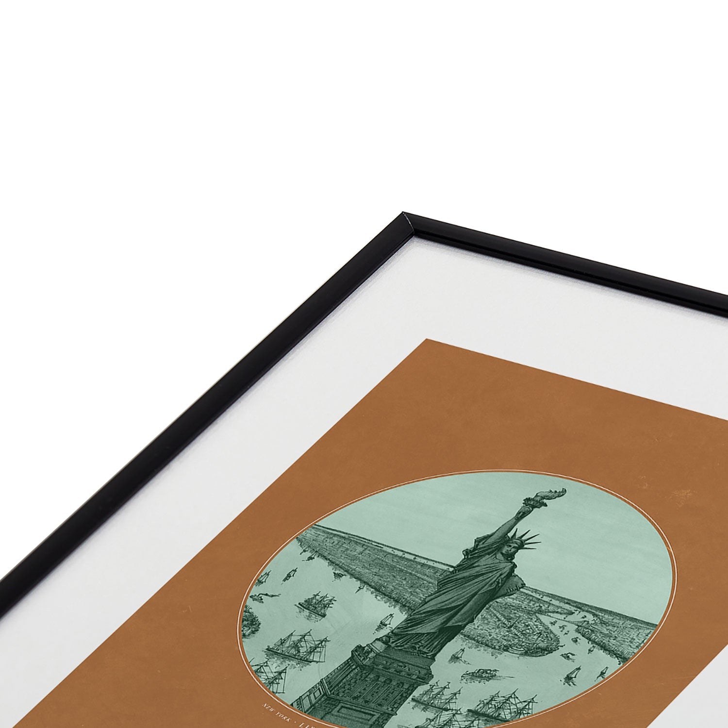 DENY Designs yonkers liberty Metal Framed Art Print