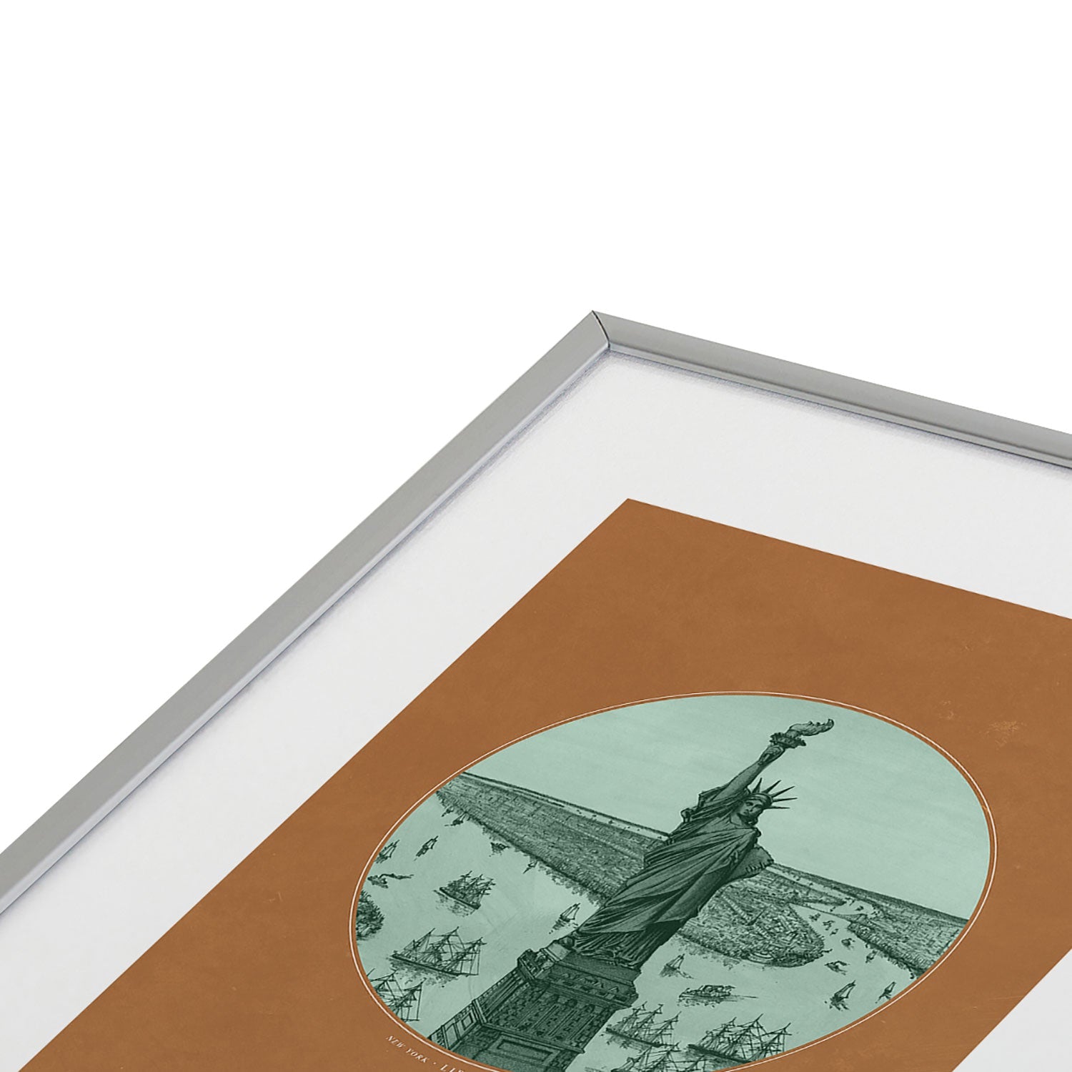 DENY Designs yonkers liberty Metal Framed Art Print