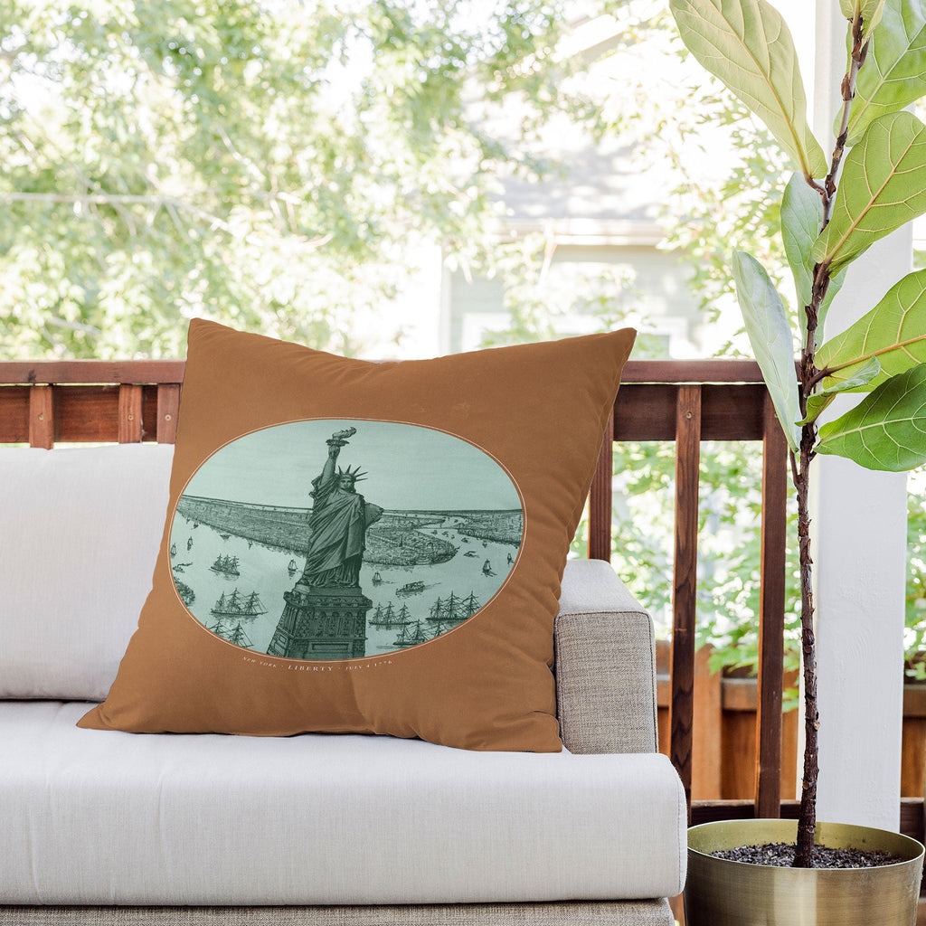 DENY Designs yonkers liberty Outdoor Throw Pillow