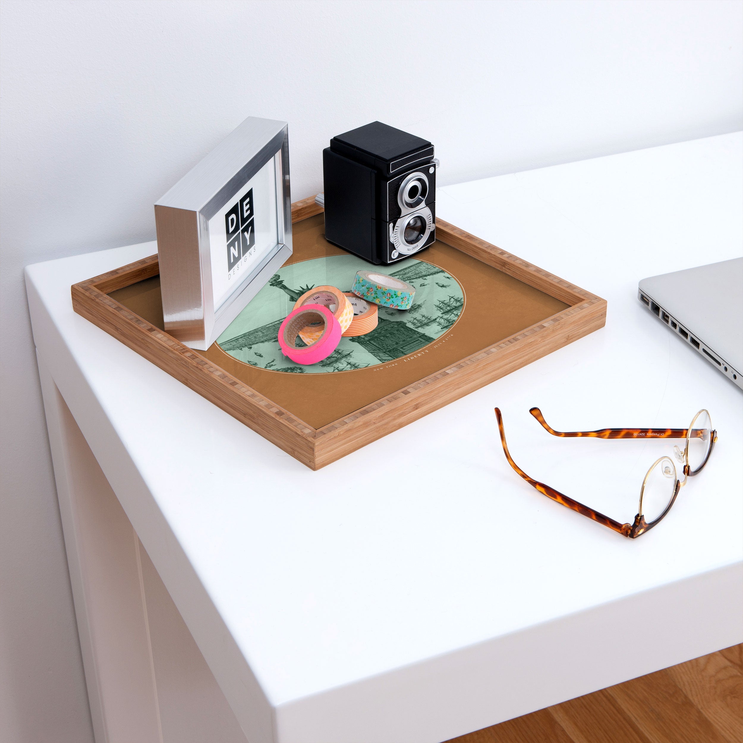 DENY Designs yonkers liberty Square Tray