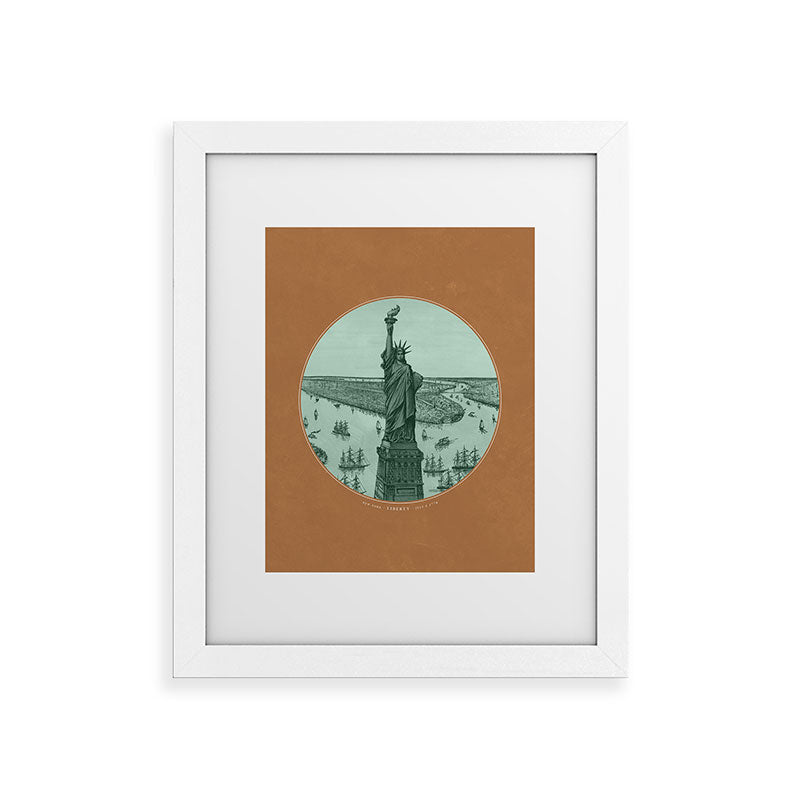 DENY Designs yonkers liberty Framed Art Print
