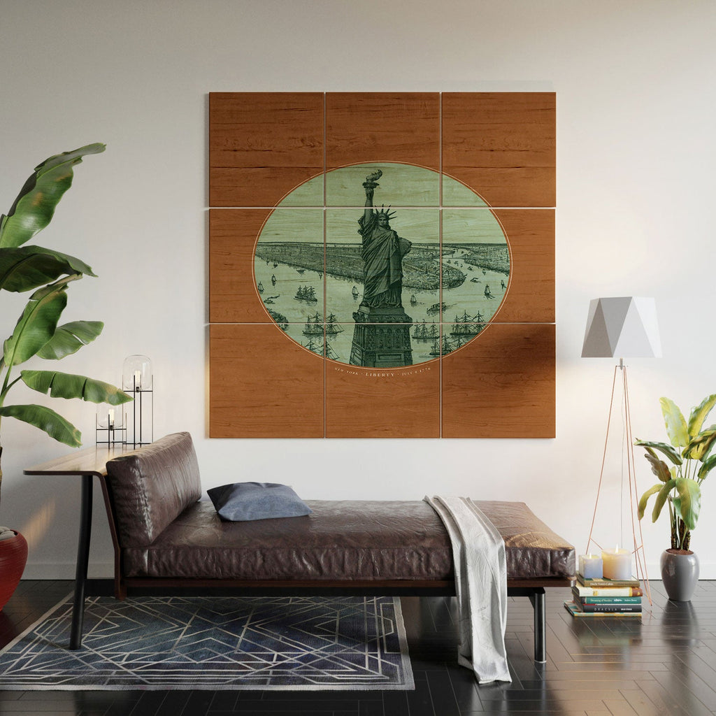 DENY Designs yonkers liberty Wood Wall Mural