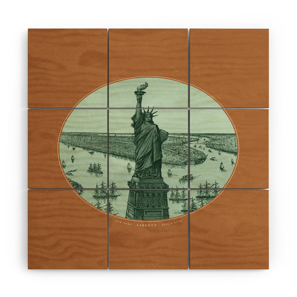DENY Designs yonkers liberty Wood Wall Mural
