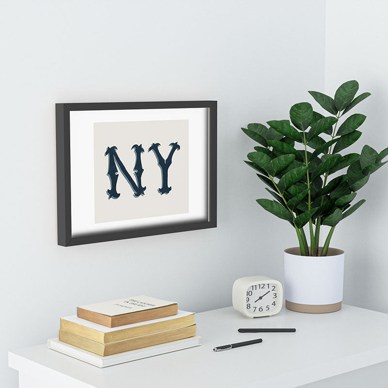 DENY Designs yonkers ny cream Recessed Framing Rectangle