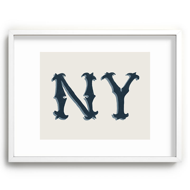 DENY Designs yonkers ny cream Recessed Framing Rectangle