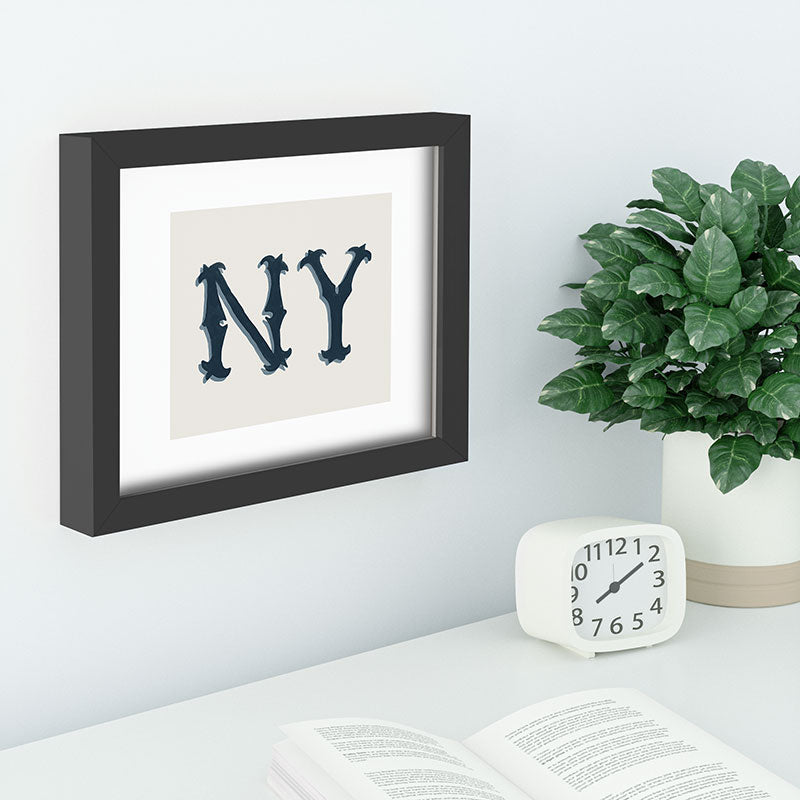 DENY Designs yonkers ny cream Recessed Framing Rectangle