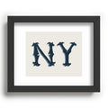 DENY Designs yonkers ny cream Recessed Framing Rectangle