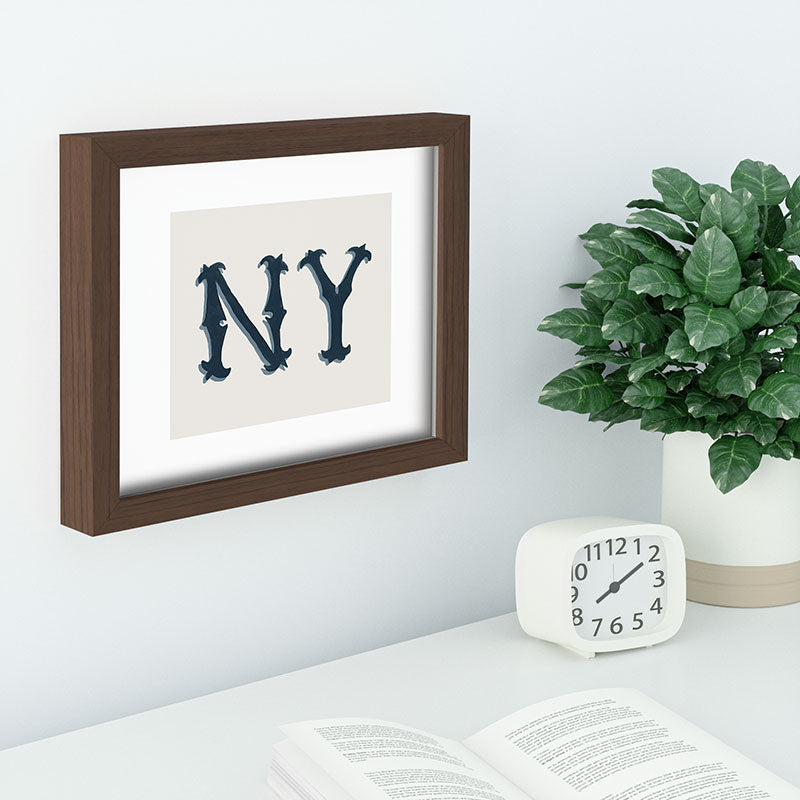 DENY Designs yonkers ny cream Recessed Framing Rectangle