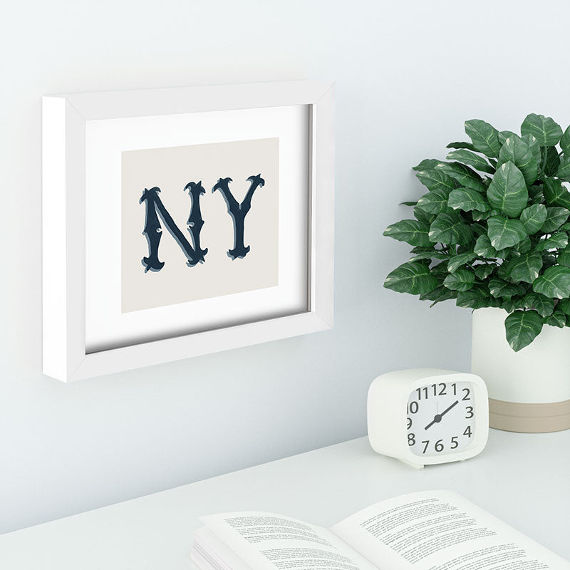 DENY Designs yonkers ny cream Recessed Framing Rectangle