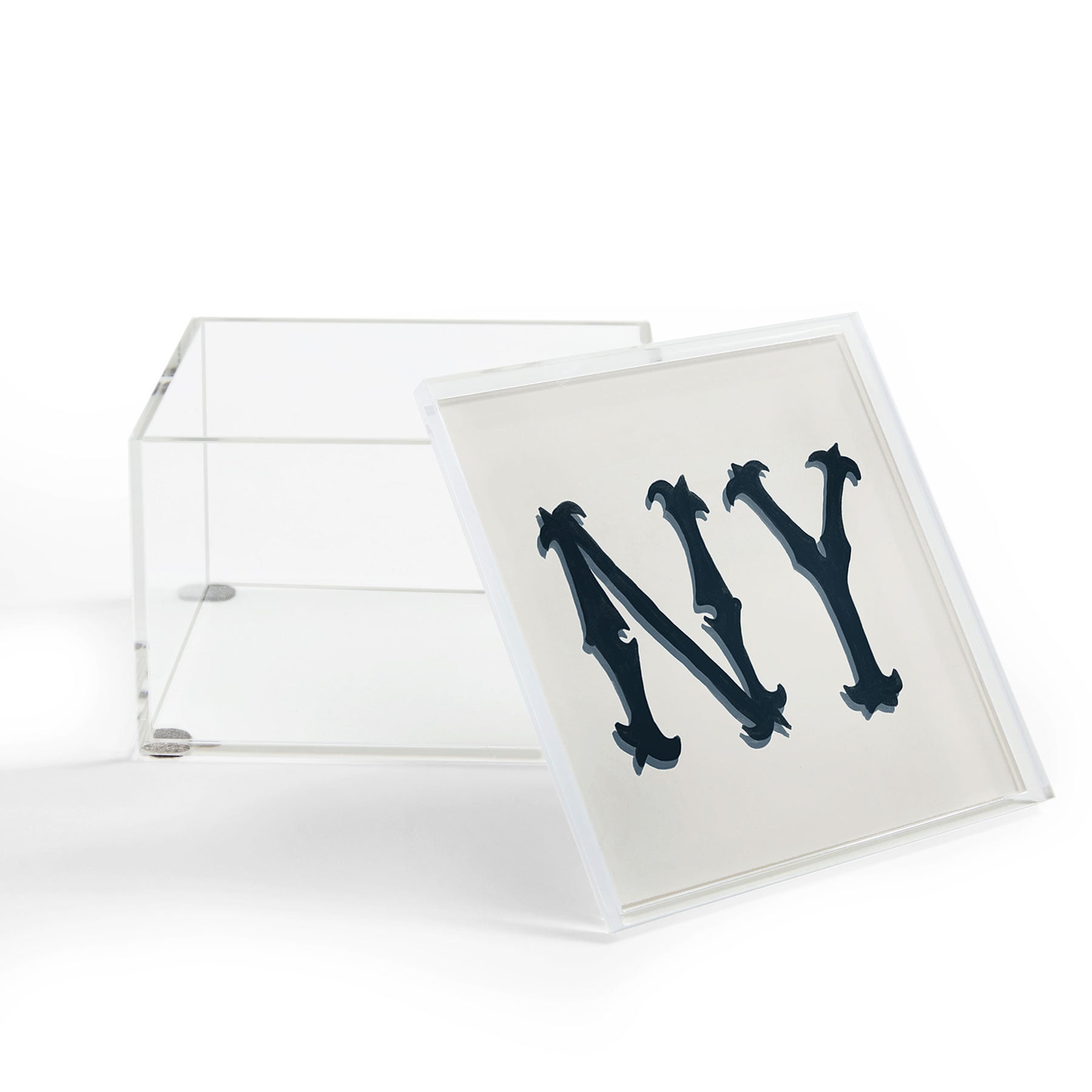 DENY Designs yonkers ny cream Acrylic Box