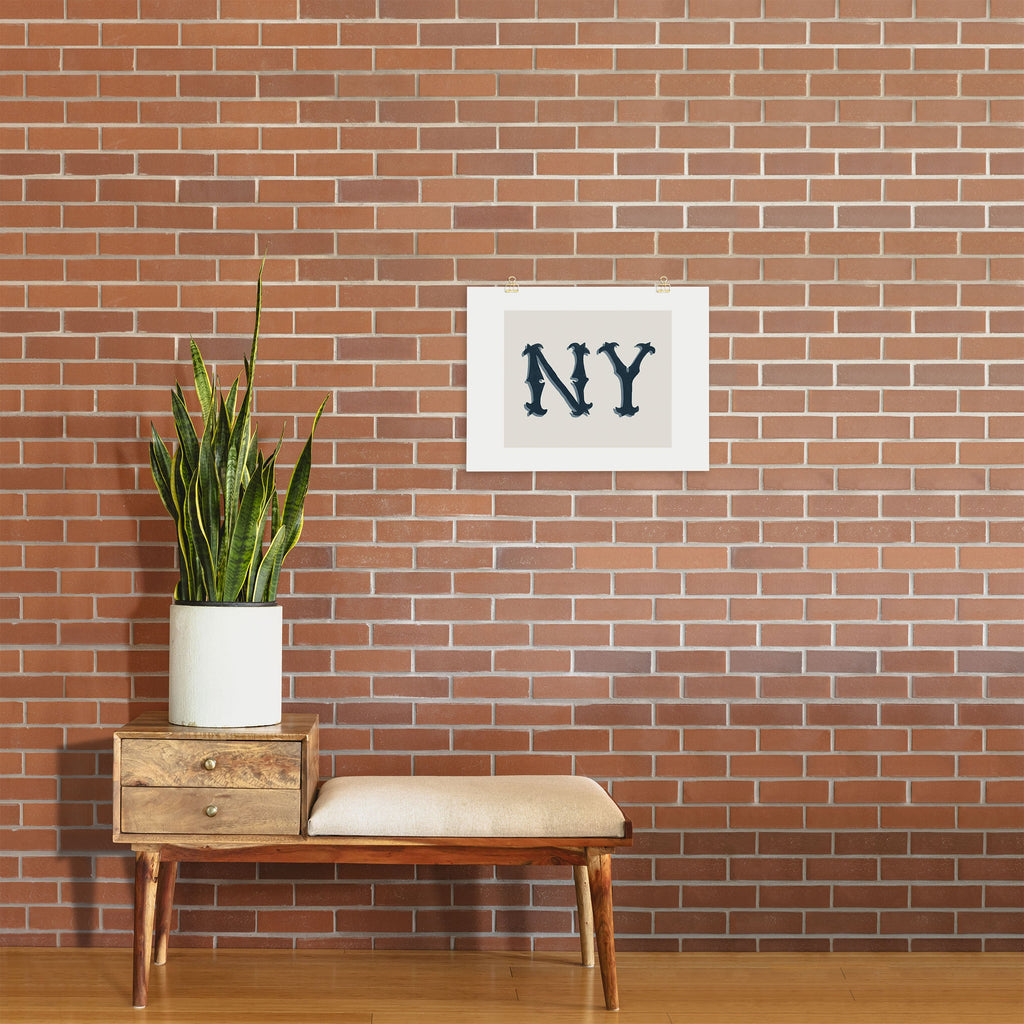 DENY Designs yonkers ny cream Art Print