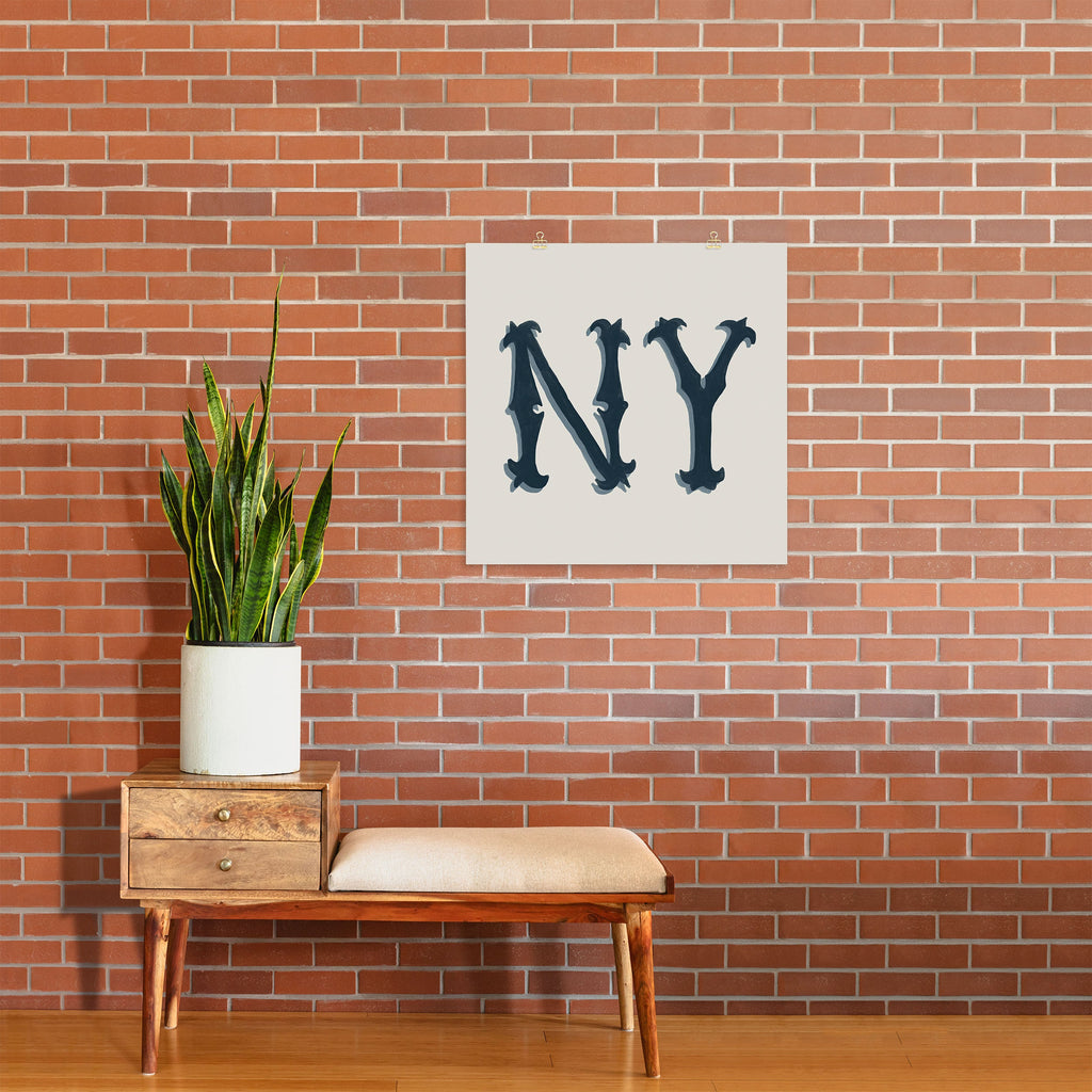 DENY Designs yonkers ny cream Art Print