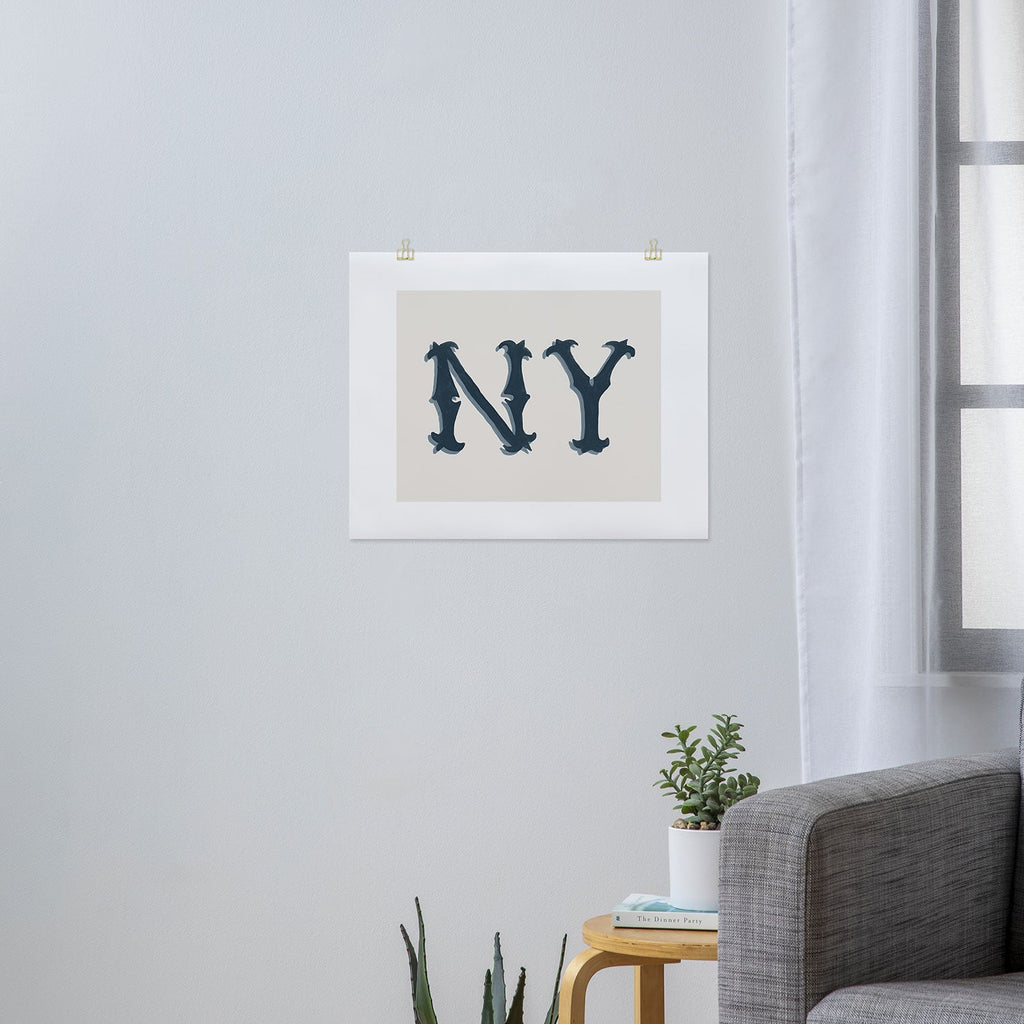 DENY Designs yonkers ny cream Art Print
