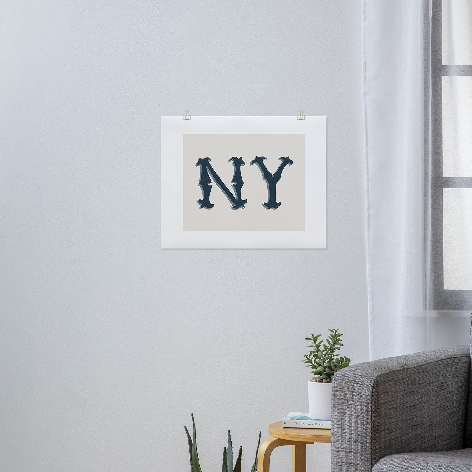 DENY Designs yonkers ny cream Art Print