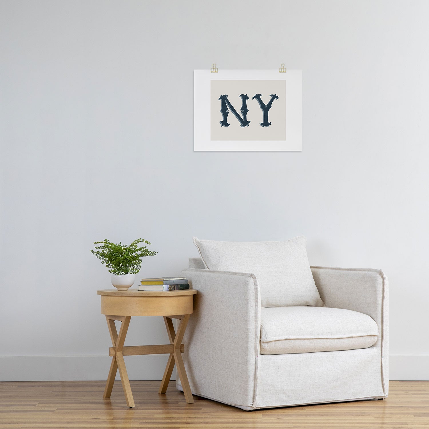 DENY Designs yonkers ny cream Art Print
