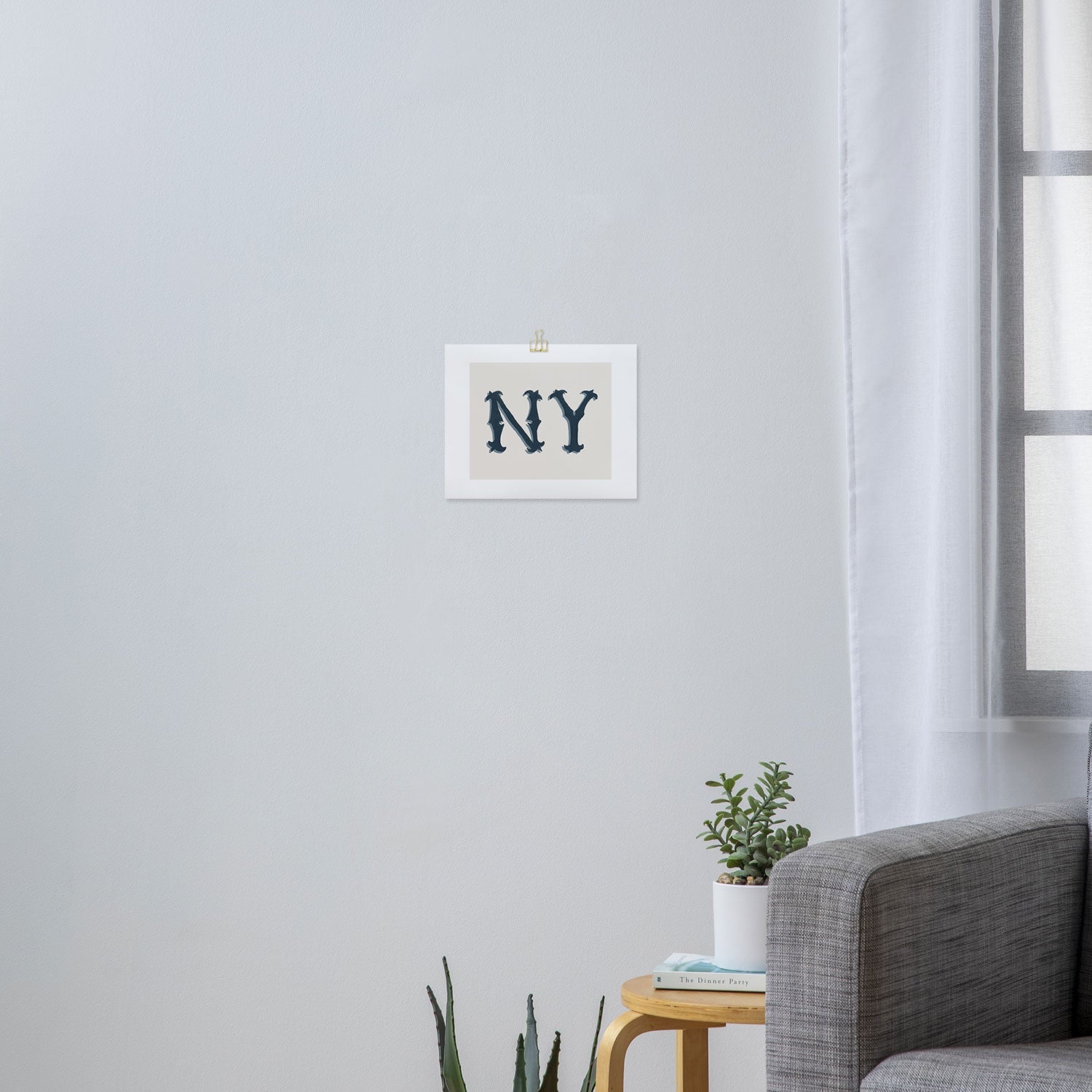 DENY Designs yonkers ny cream Art Print