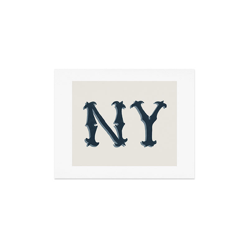 DENY Designs yonkers ny cream Art Print