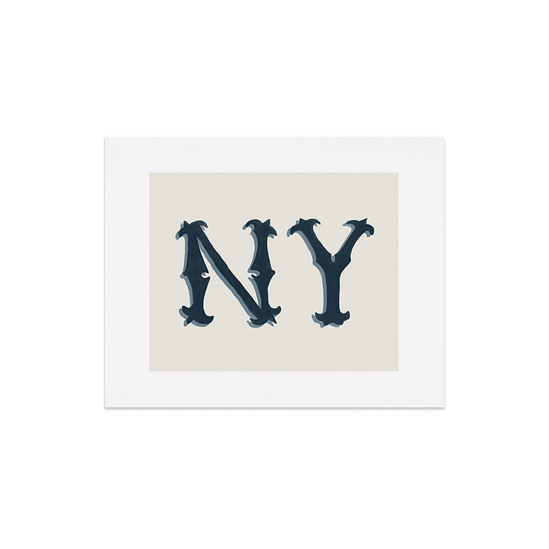 DENY Designs yonkers ny cream Art Print