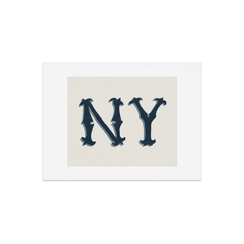 DENY Designs yonkers ny cream Art Print
