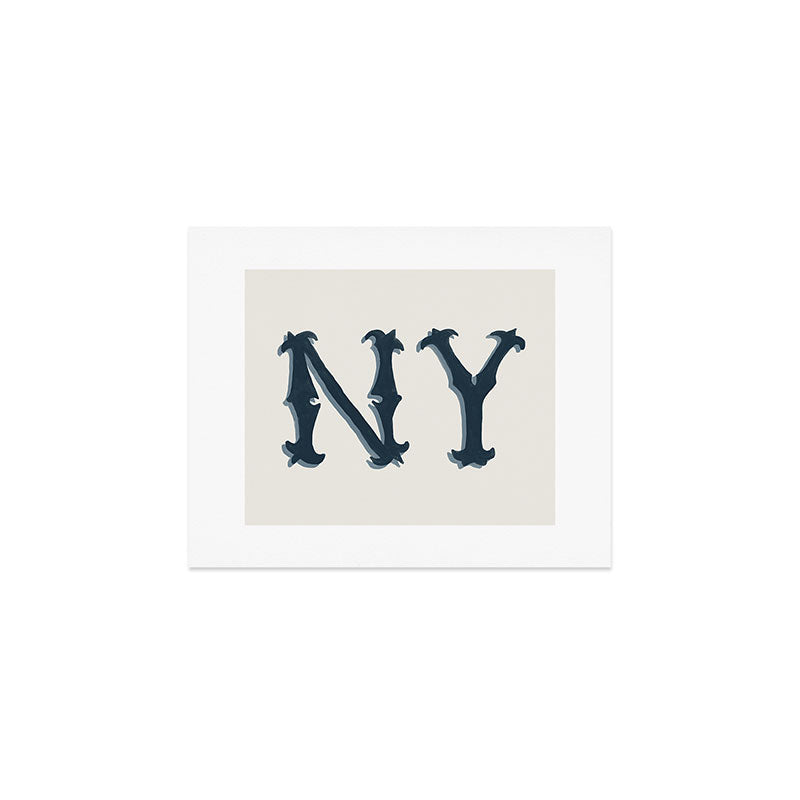 DENY Designs yonkers ny cream Art Print