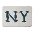 DENY Designs yonkers ny cream Memory Foam Bath Mat