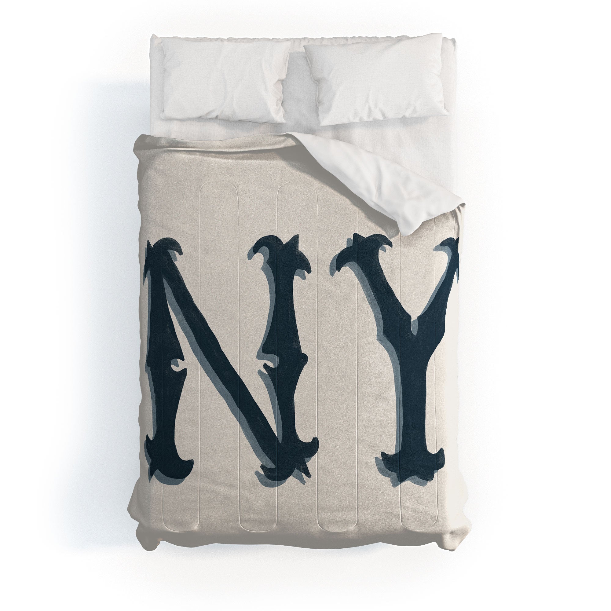 DENY Designs yonkers ny cream Comforter
