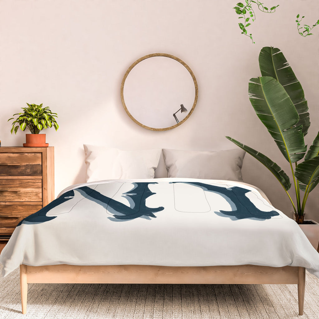 DENY Designs yonkers ny cream Comforter