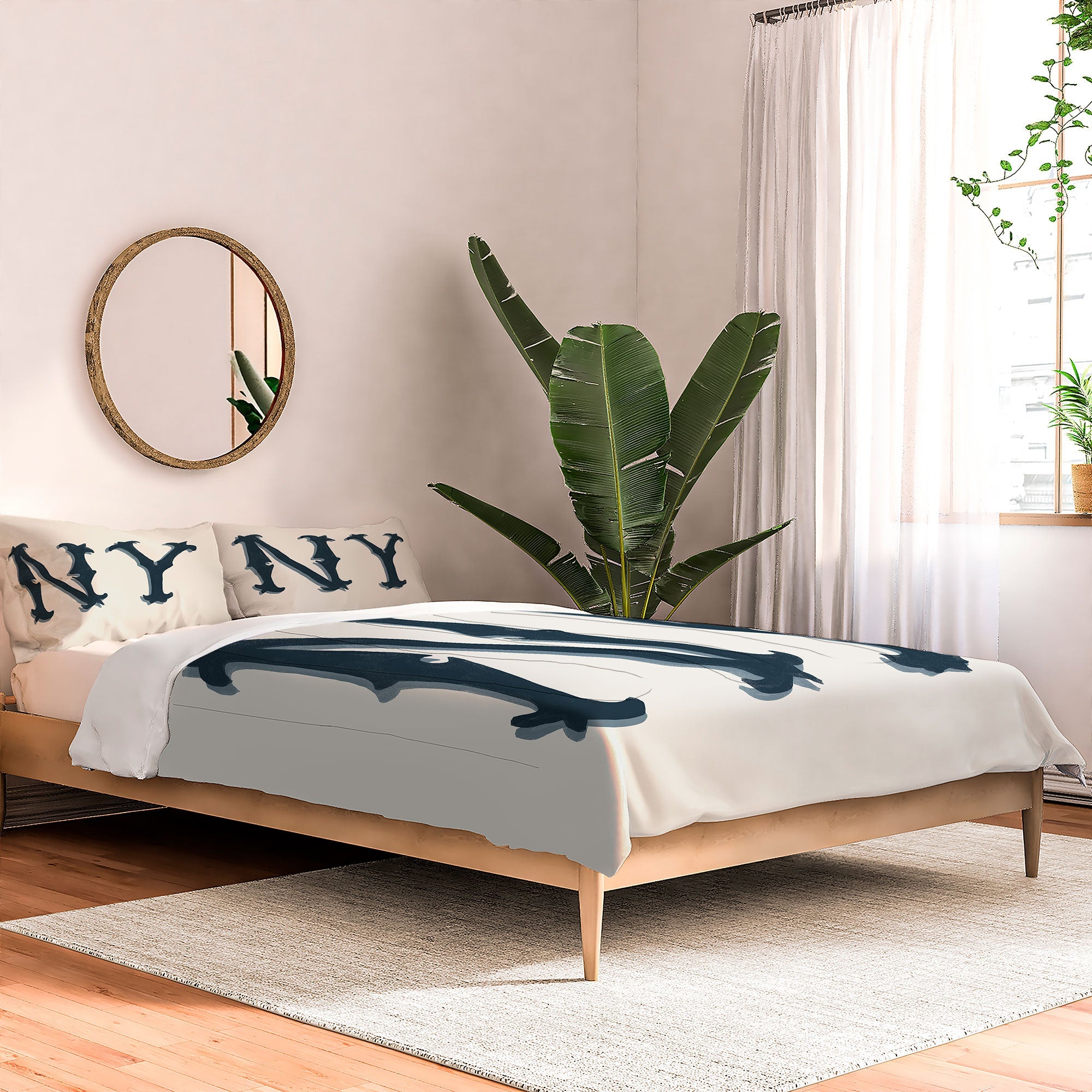 DENY Designs yonkers ny cream Comforter