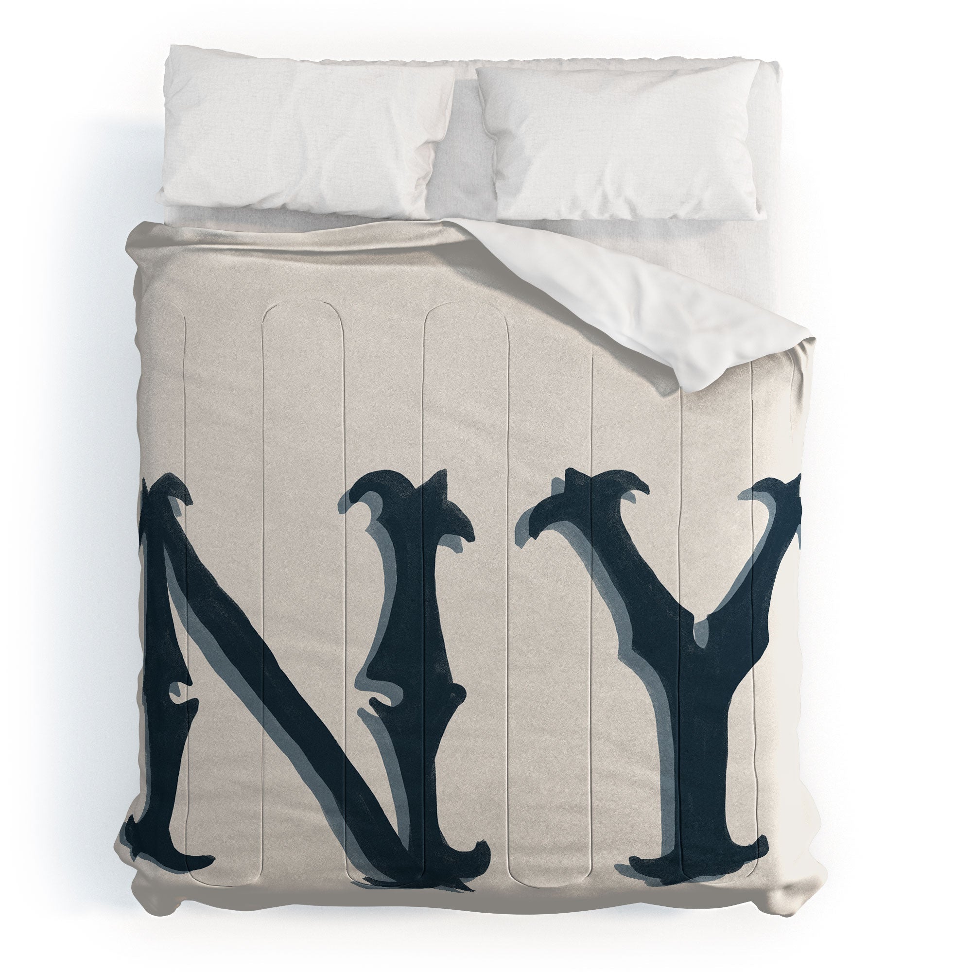 DENY Designs yonkers ny cream Comforter