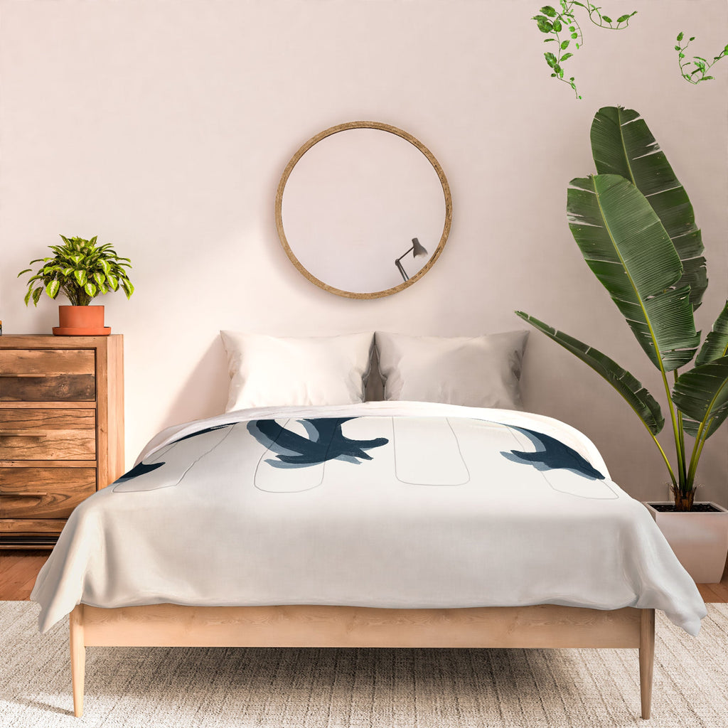 DENY Designs yonkers ny cream Comforter