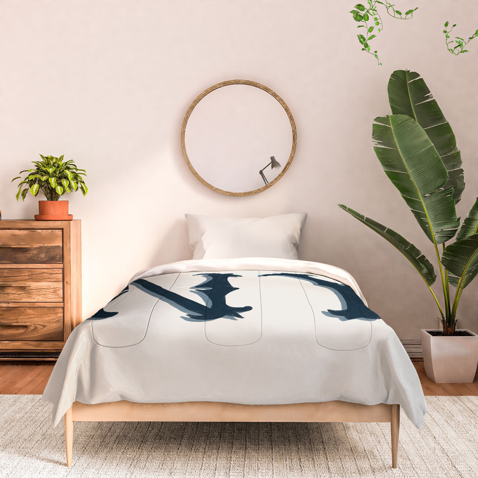 DENY Designs yonkers ny cream Comforter