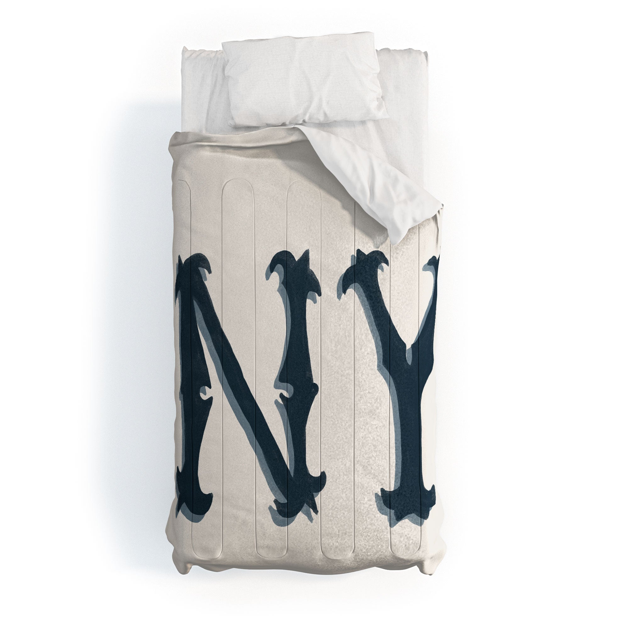 DENY Designs yonkers ny cream Comforter
