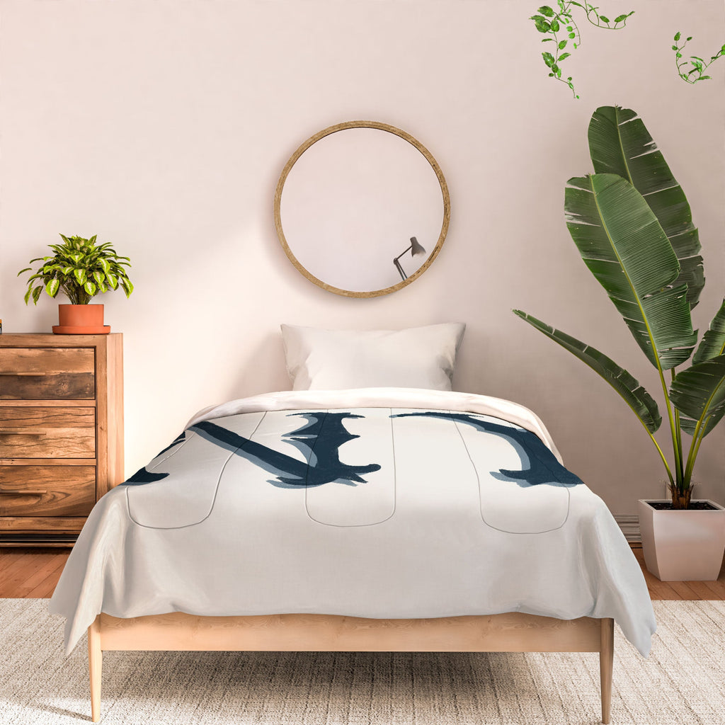 DENY Designs yonkers ny cream Comforter