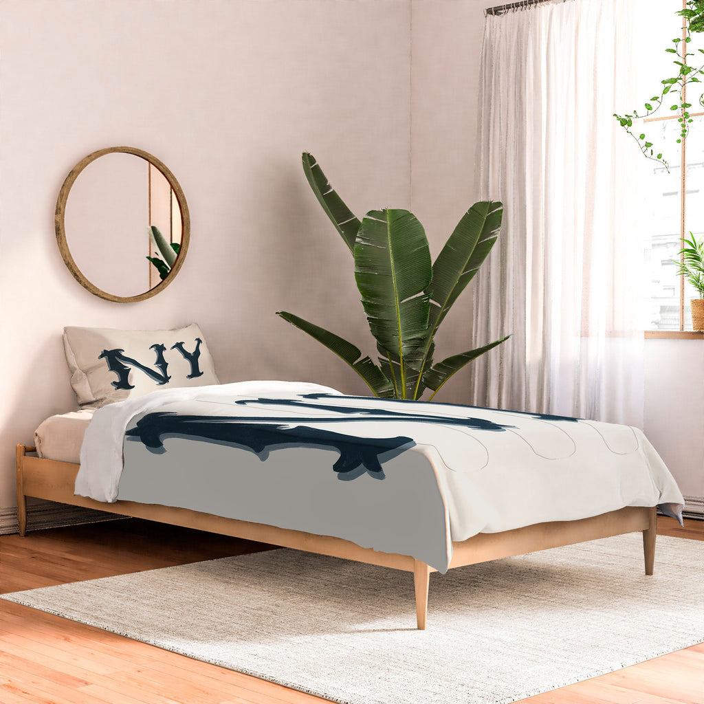 DENY Designs yonkers ny cream Comforter