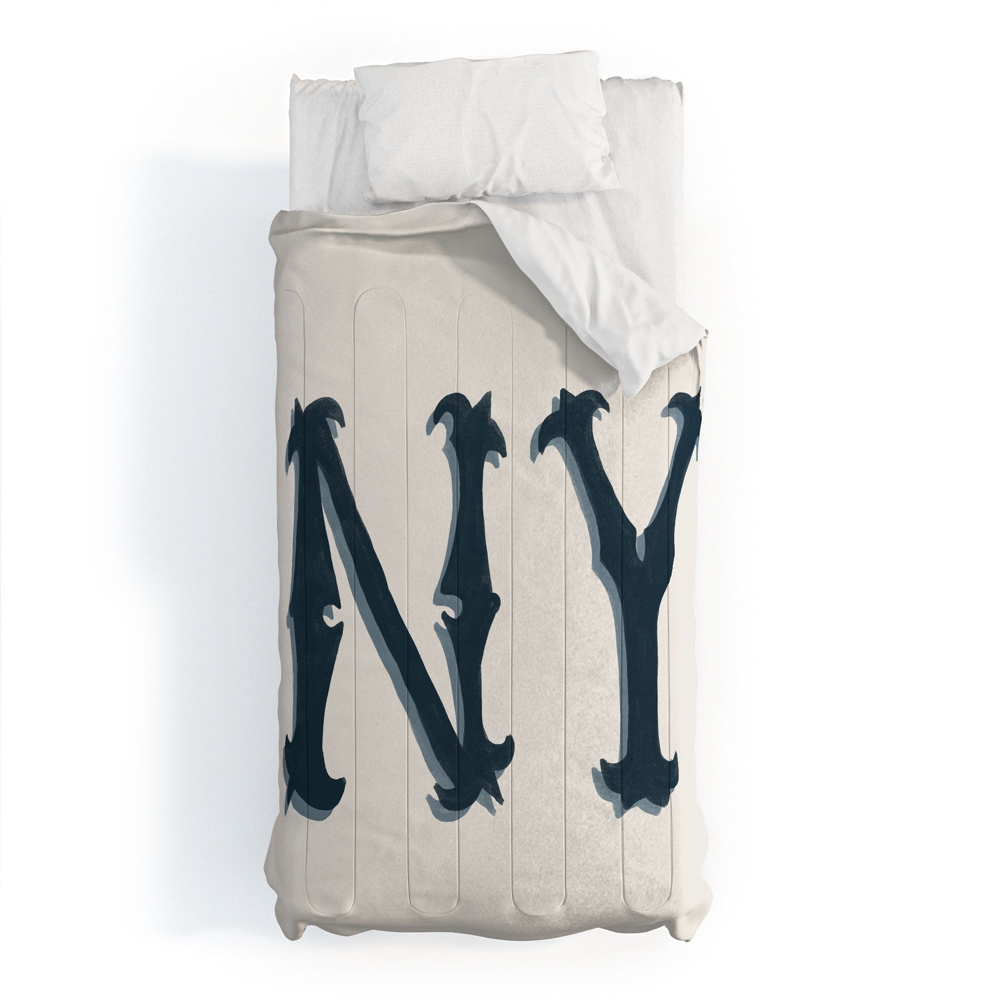 DENY Designs yonkers ny cream Comforter