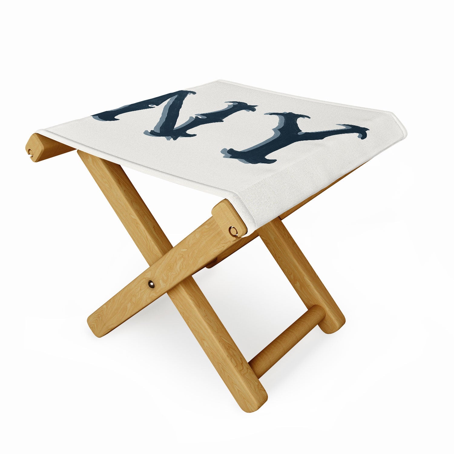 DENY Designs yonkers ny cream Folding Stool