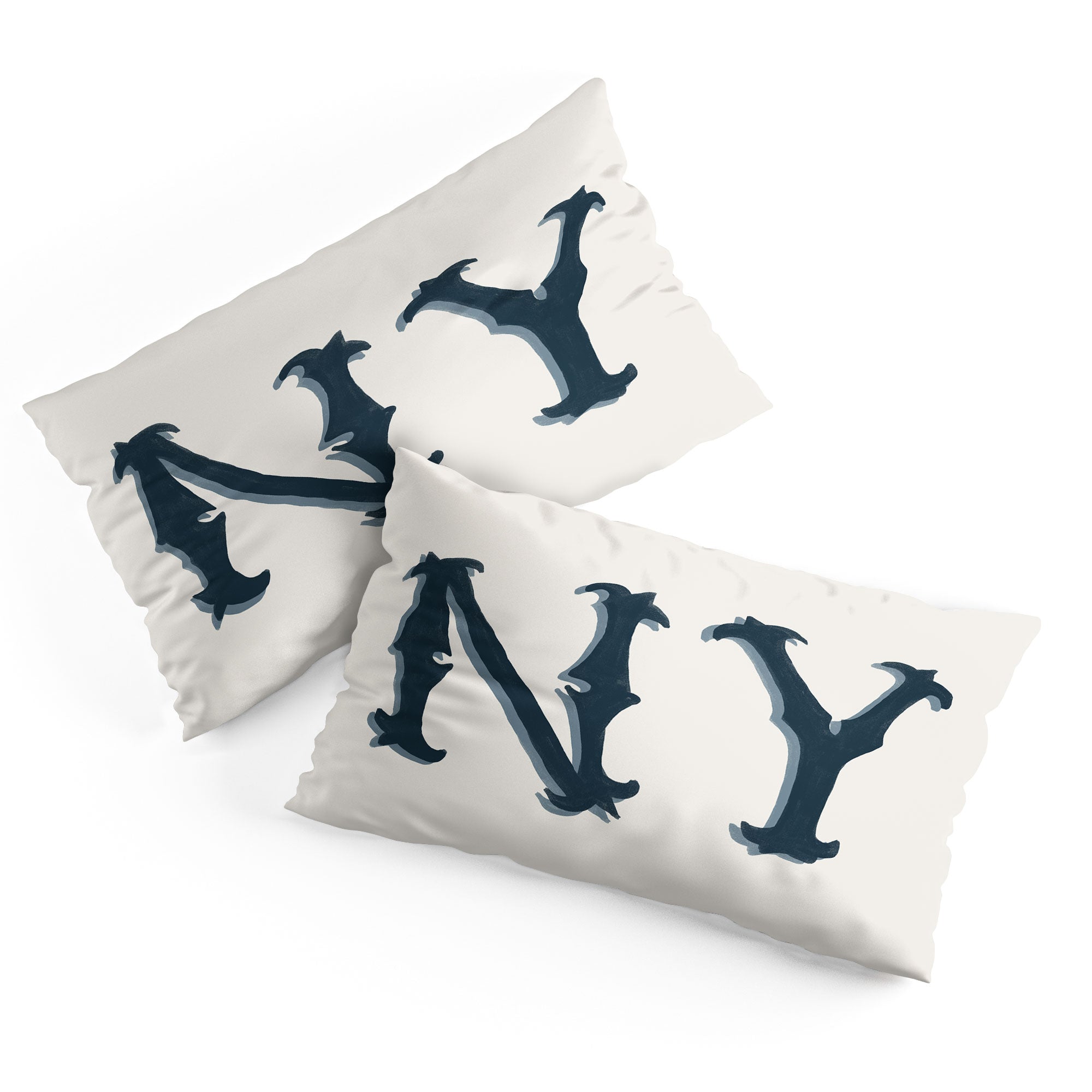 DENY Designs yonkers ny cream Pillow Shams