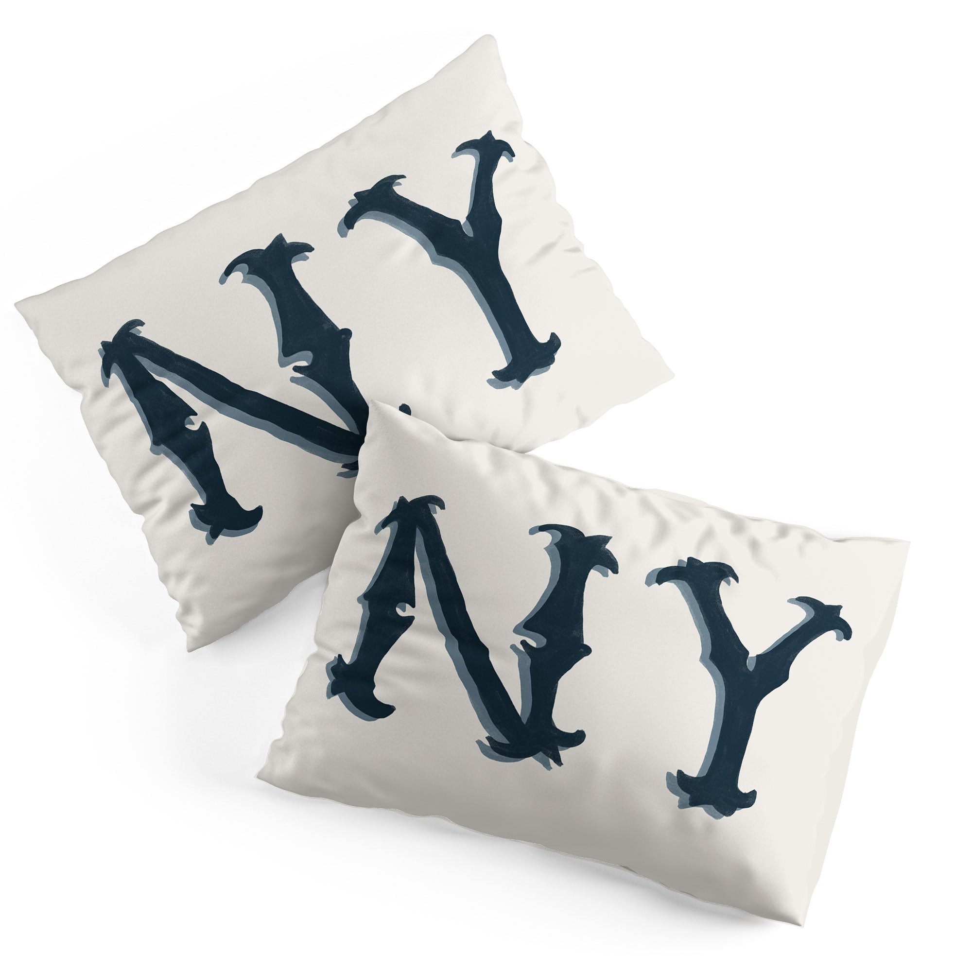 DENY Designs yonkers ny cream Pillow Shams