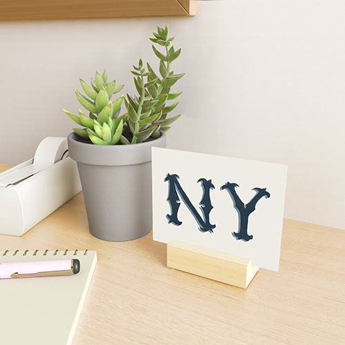 DENY Designs yonkers ny cream Mini Art Print