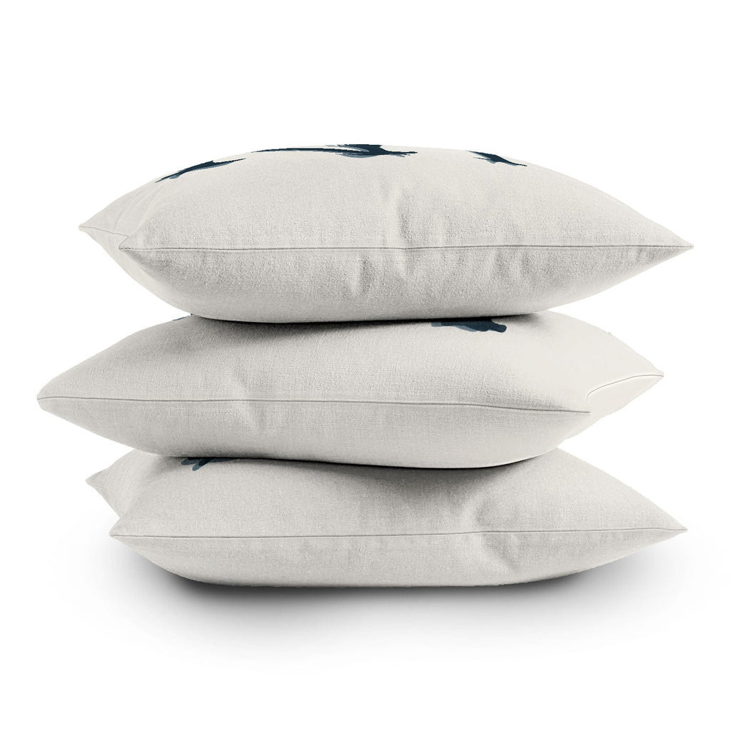 DENY Designs yonkers ny cream Outdoor Throw Pillow
