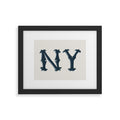 DENY Designs yonkers ny cream Framed Art Print