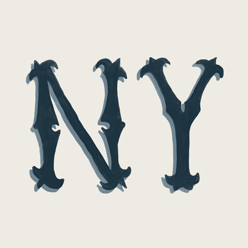 DENY Designs yonkers ny cream Shower Curtain