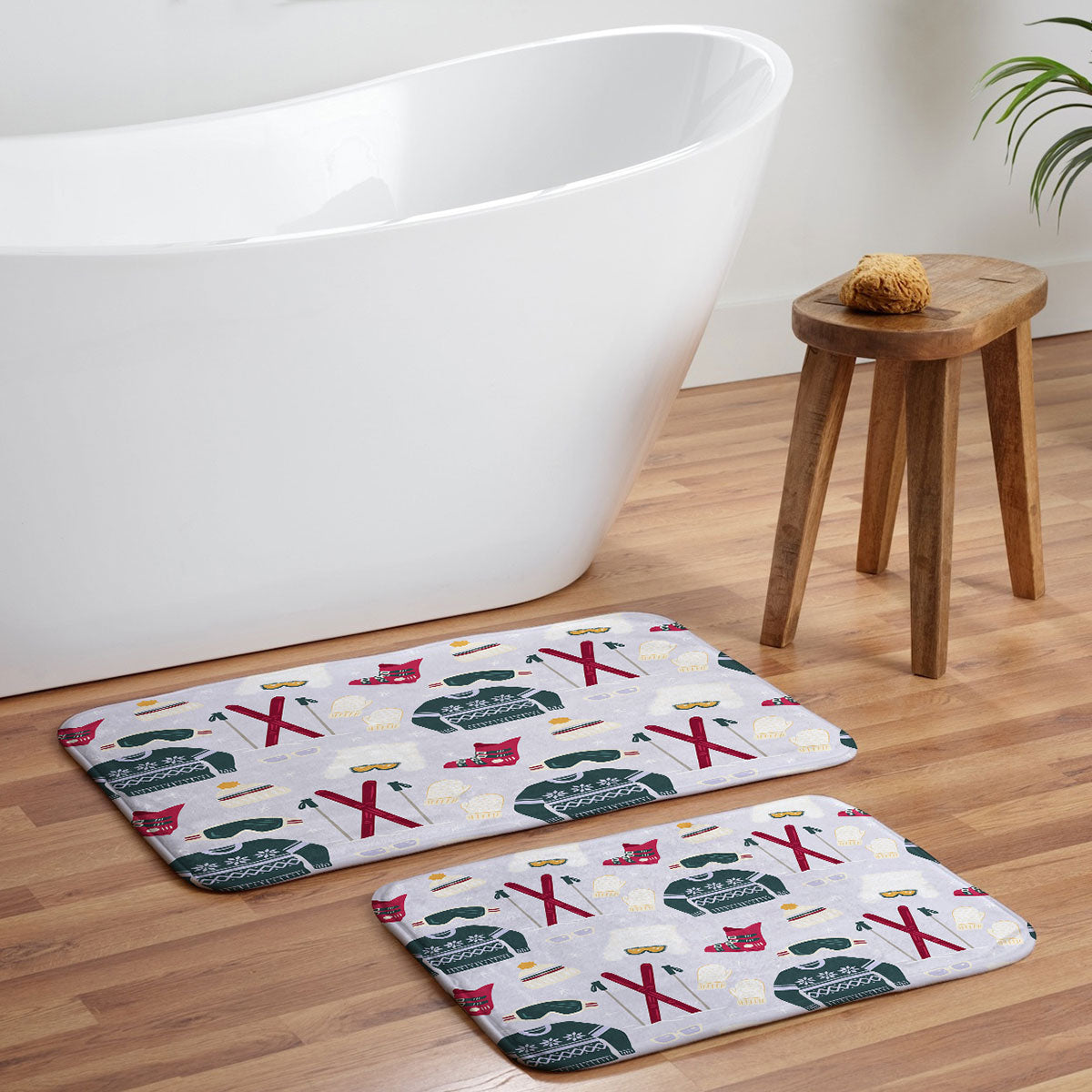 Design by Spark Apres Ski Style Memory Foam Bath Mat