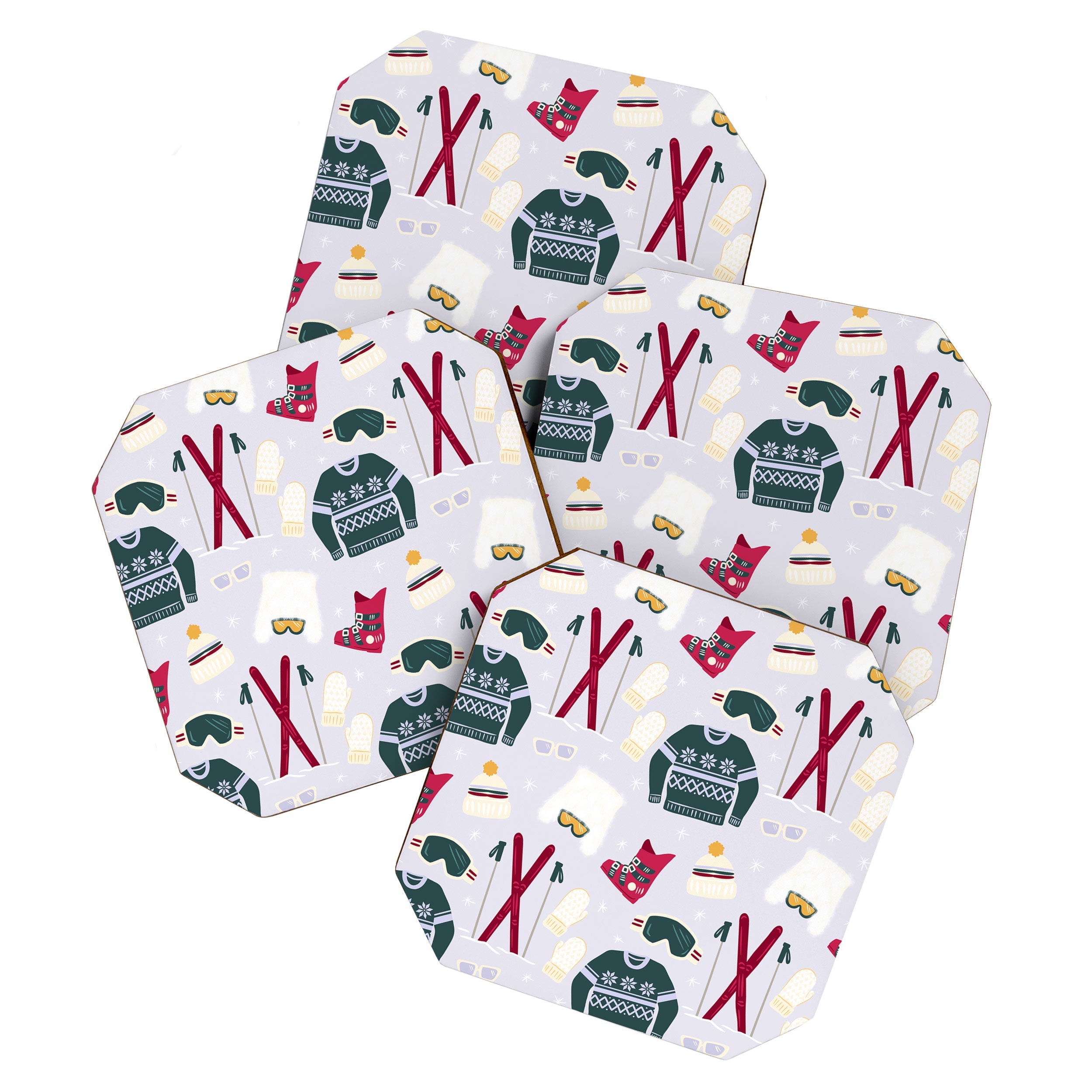 Design by Spark Apres Ski Style Coaster Set