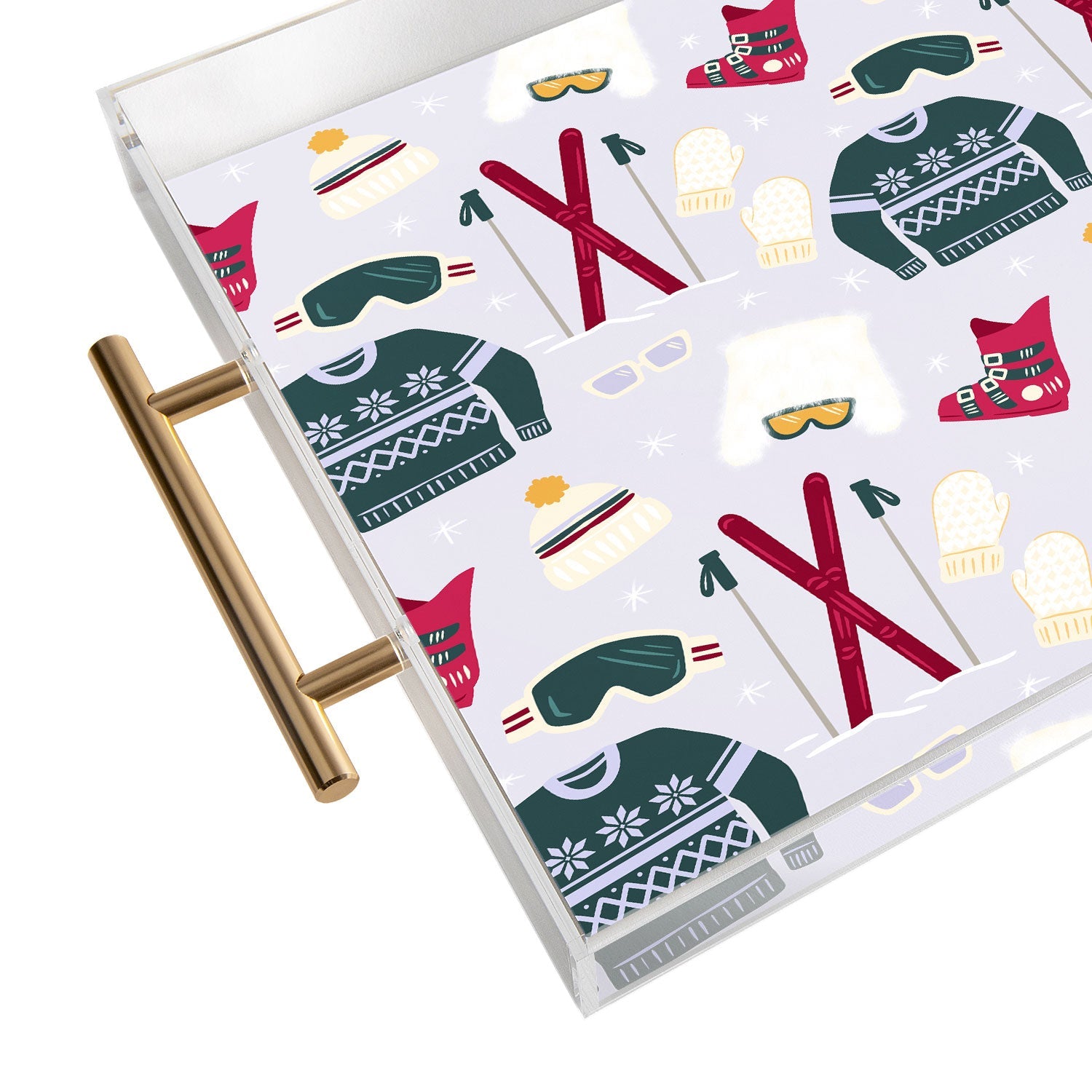Design by Spark Apres Ski Style Acrylic Tray