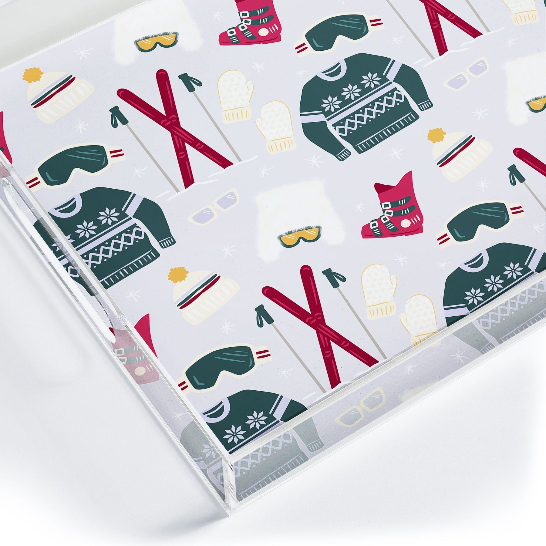 Design by Spark Apres Ski Style Acrylic Tray