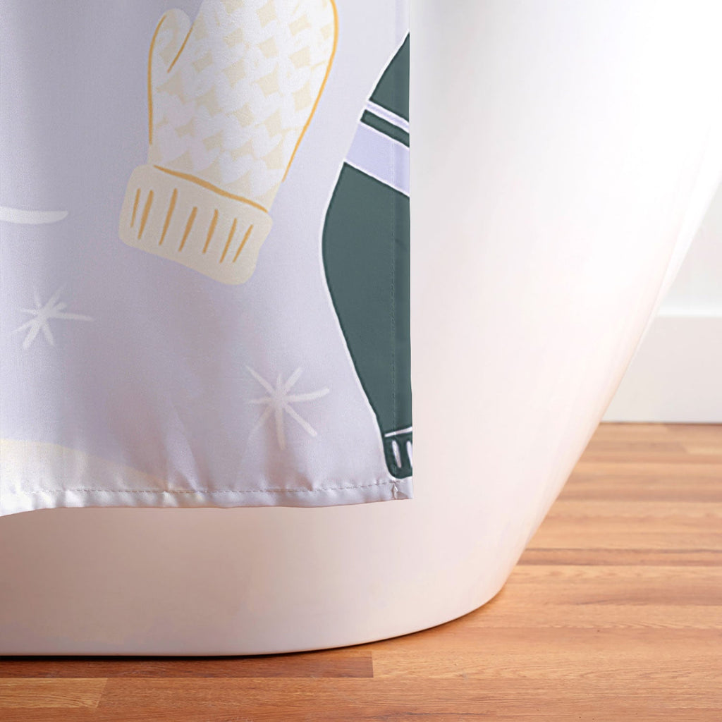 Design by Spark Apres Ski Style Shower Curtain