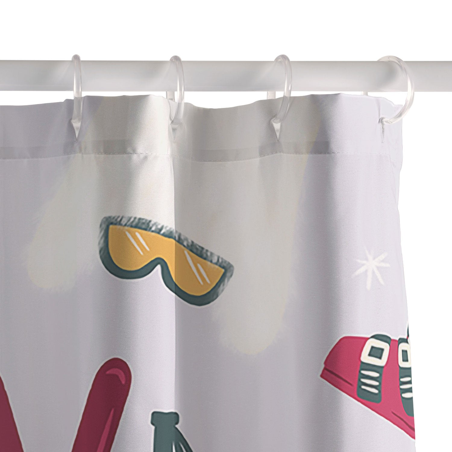 Design by Spark Apres Ski Style Shower Curtain